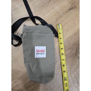Qudai Small Crossbody Bag‎ Bottle Holder Shoulder Travel Pouch Khaki/Olive